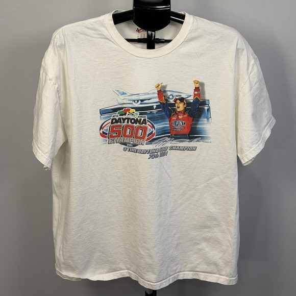 Chaser Other - Vintage Jeff Gordon Shirt Mens Large White NASCAR Daytona 500 Chase Graphic Tee